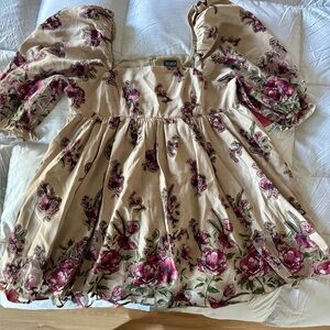 Floral Puff Sleeve Dress